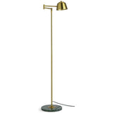 Habitat Morris & Co. swing arm floor lamp brass marble base - British product