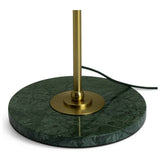 Habitat Morris & Co. swing arm floor lamp brass marble base - British product