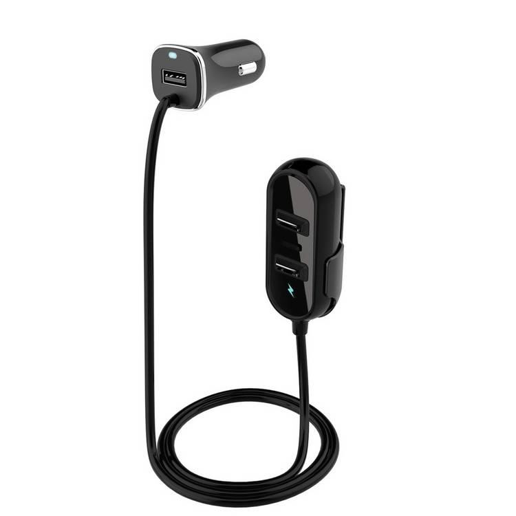 Streetwize 12V 4 port USB extension cable, UK version