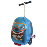 Argos Flyte Stormy The Shark Folding Tri Scooter Suitcase - Blue- Buy online at McGrocer