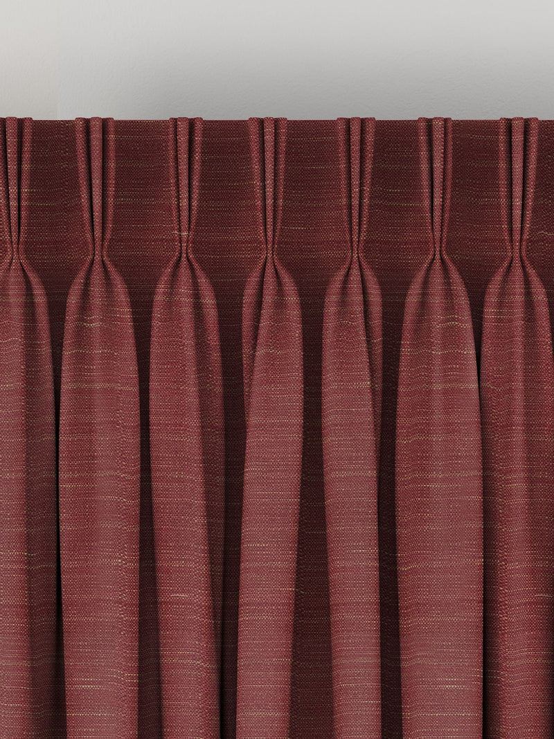 Voyage Maison cherry red made to measure curtains - British product