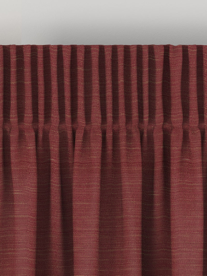Voyage Maison cherry red made to measure curtains - British product