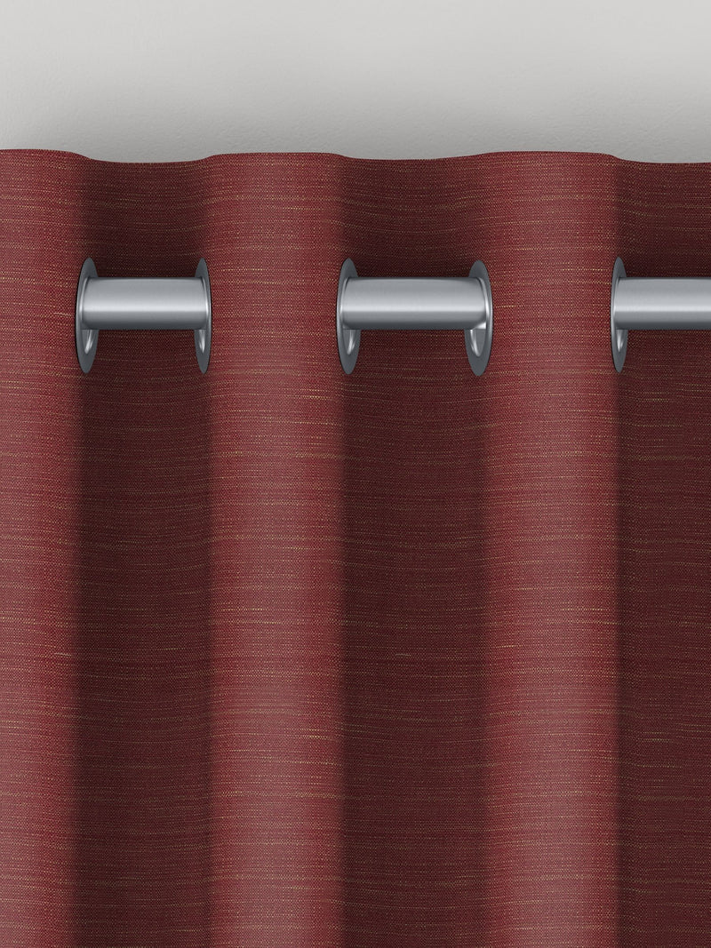 Voyage Maison cherry red made to measure curtains - British product