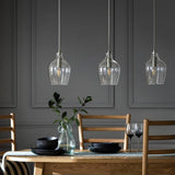 Argos Argos Home Abas Bubble Glass 3 Light Bar Light Satin Nickel 120cm Drop- Buy online at McGrocer