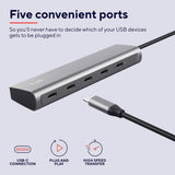 Trust Halyx 5 Port USB-C Hub, UK version