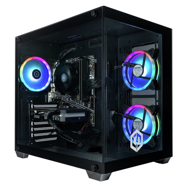 CyberPowerPC gaming desktop with Ryzen 5 and RTX 4060, UK version