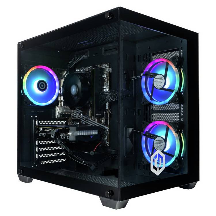 CyberPowerPC gaming desktop with Ryzen 5 and RTX 4060, UK version
