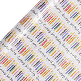 Argos Home birthday candle wrapping paper 10m roll, UK version