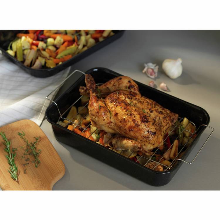 Russell Hobbs 32cm roasting tin with rack - British product