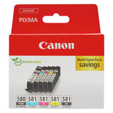 Argos Canon PGI-580PGBK & CLI-581 Ink Cartridges Multipack - Black & Colour- Buy online at McGrocer