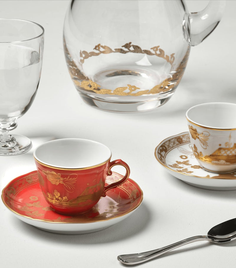 GINORI 1735 Oriente Italiano Rubrum coffee cup, UK version
