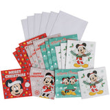 Disney Mickey and Minnie Mouse Christmas cards 30-pack, UK version