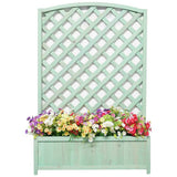 Argos Large Wooden Lattice Planter Green 120 x 80 x 30cm- Buy online at McGrocer