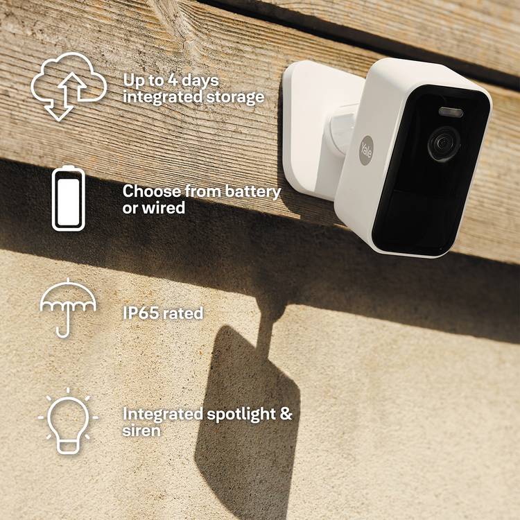 Yale smart outdoor security camera, imported from the UK