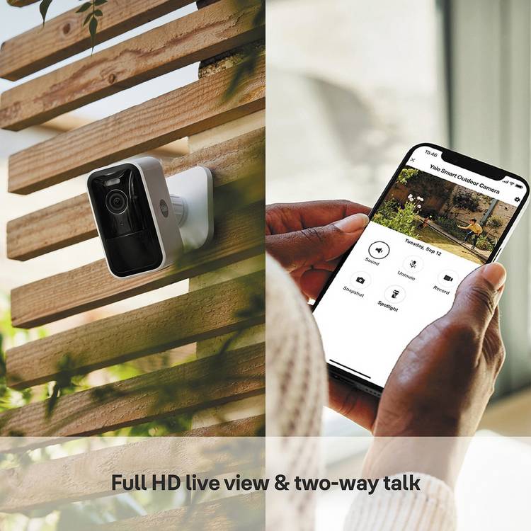 Yale smart outdoor security camera, imported from the UK