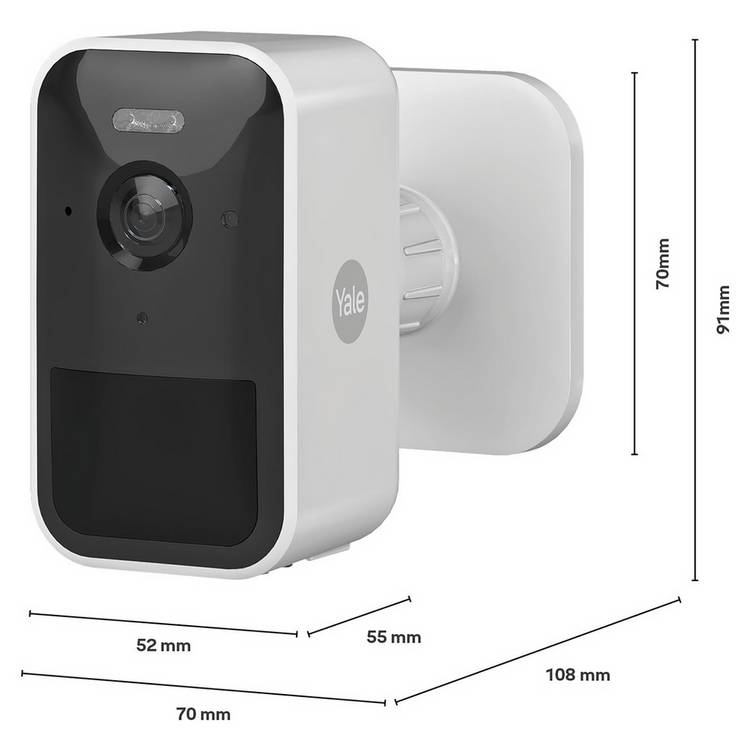 Yale smart outdoor security camera, imported from the UK