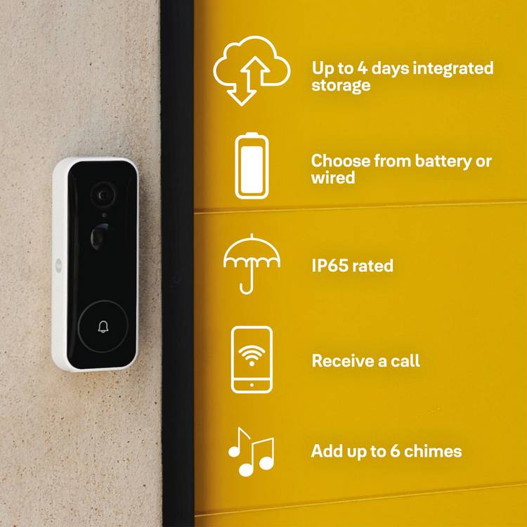 Yale smart video doorbell and chime - British product