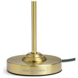 Habitat x Morris & Co glass cloche table lamp with brass base (British brand)