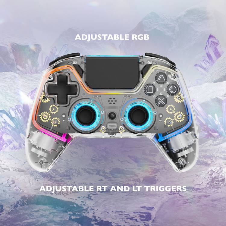 Deltaco wireless PS4 controller transparent, imported from the UK