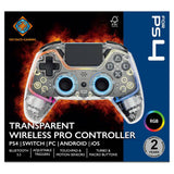 Deltaco wireless PS4 controller transparent, imported from the UK