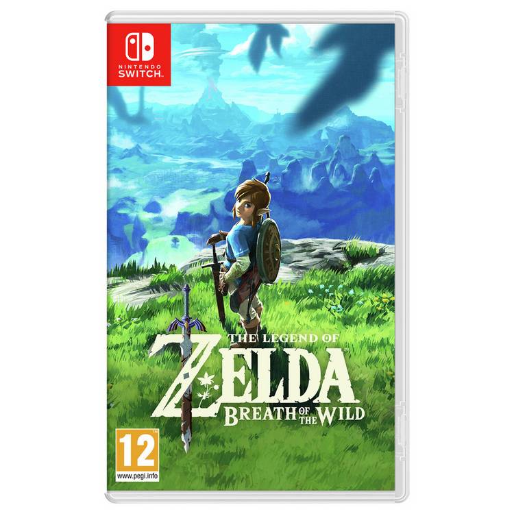 The Legend of Zelda Breath of the Wild Nintendo Switch game (British brand)