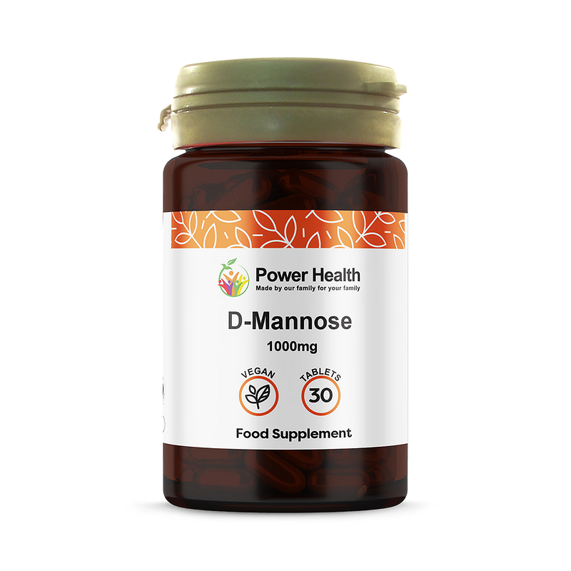 Power Health D-Mannose tablets 30 count, imported from the UK