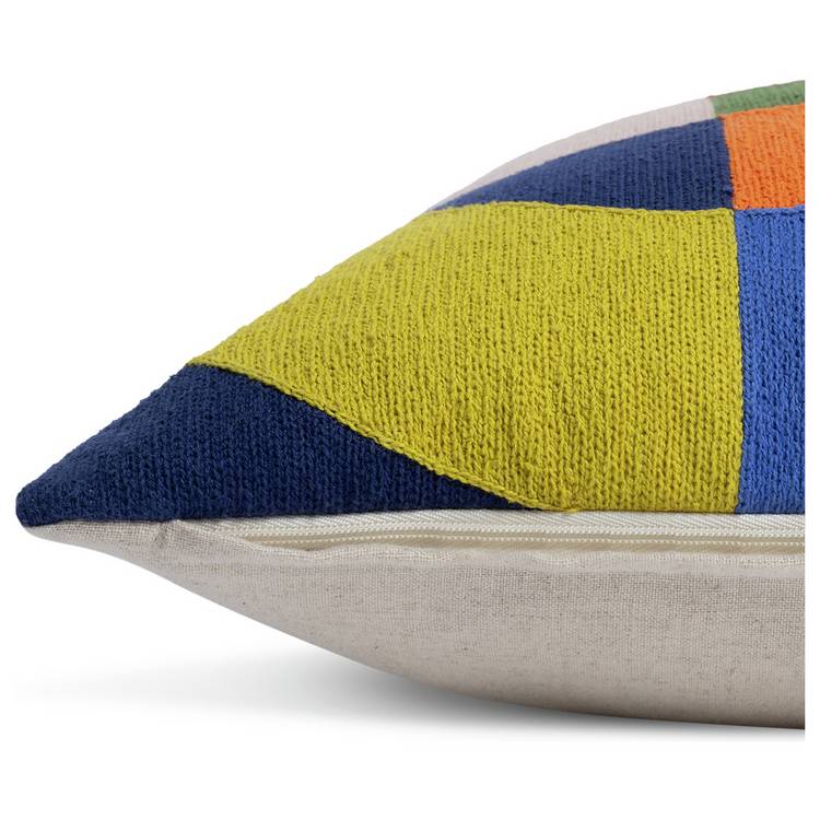 Habitat 60 Levi embroidered cushion 43x43cm - British product