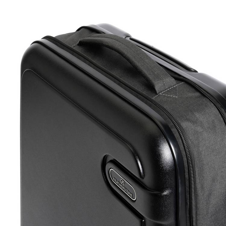 Featherstone foldable suitcase black cabin size, imported from the UK