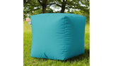 Rucomfy indoor outdoor cube bean bag turquoise 38cm, UK version