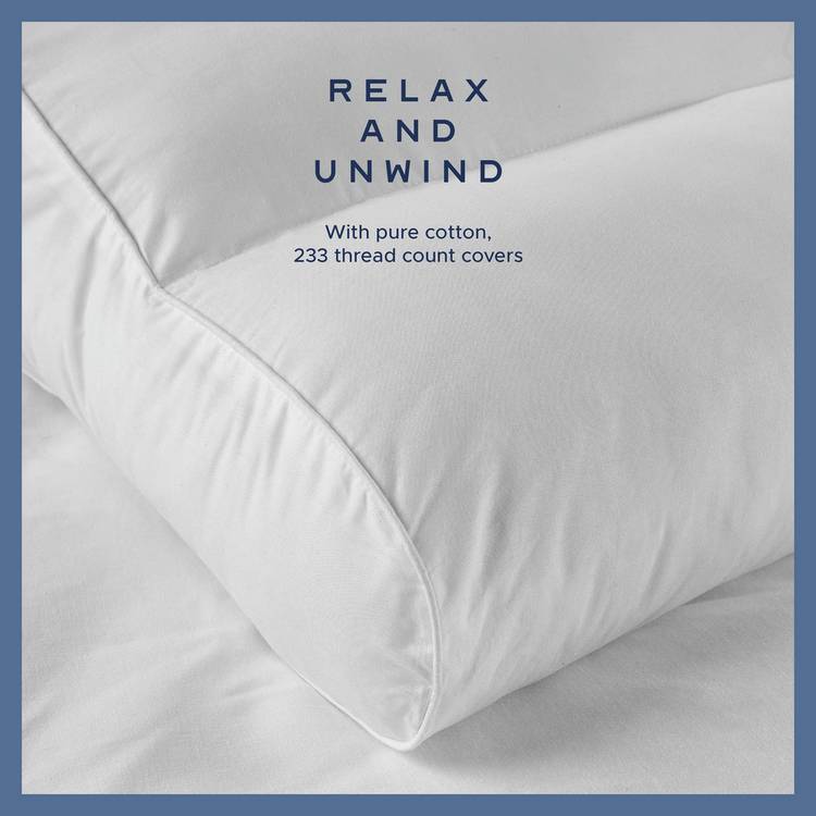 Snuggledown Hotel Collection Back & Neck Support Pillow 74x48cm (British brand)