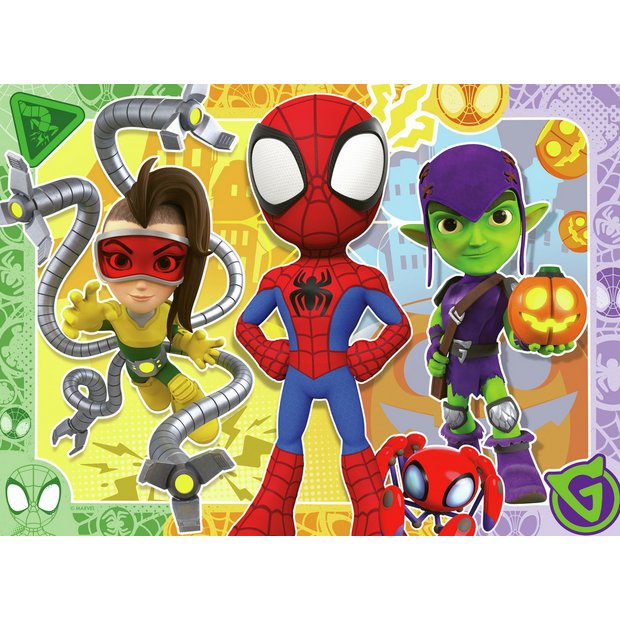 Ravensburger Spidey Amazing Friends puzzle 4x42 piece, imported from the UK