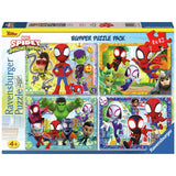 Ravensburger Spidey Amazing Friends puzzle 4x42 piece, imported from the UK