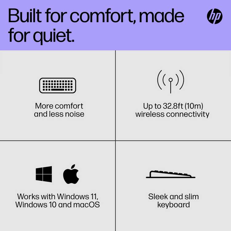HP black wireless keyboard 230, UK version