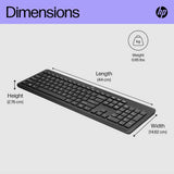 HP black wireless keyboard 230, UK version