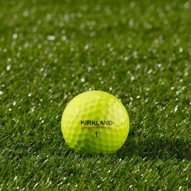 Kirkland 3-piece urethane golf balls neon yellow 24 pack - British product