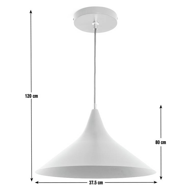 Habitat Spun Cone pendant light black - British product