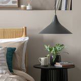 Argos Habitat Spun Cone Metal Pendant Light Black- Buy online at McGrocer