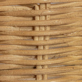 Habitat rattan hanging basket natural finish compact size - British product