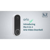Arlo Essential HD 4-in-1 Smart Video Doorbell, UK version