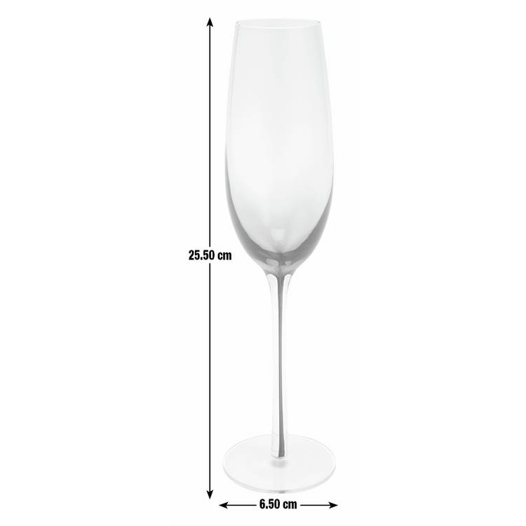 Habitat blue gradient champagne flutes set of 4, imported from the UK