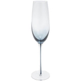 Habitat blue gradient champagne flutes set of 4, imported from the UK