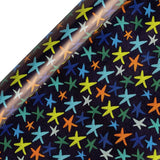 Argos Home multi-star wrapping paper 10m roll - British brand