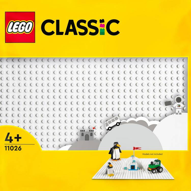 LEGO white baseplate 32x32 building board (British brand)