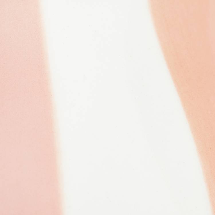 Habitat hand painted stripe vase pink 25cm, imported from the UK