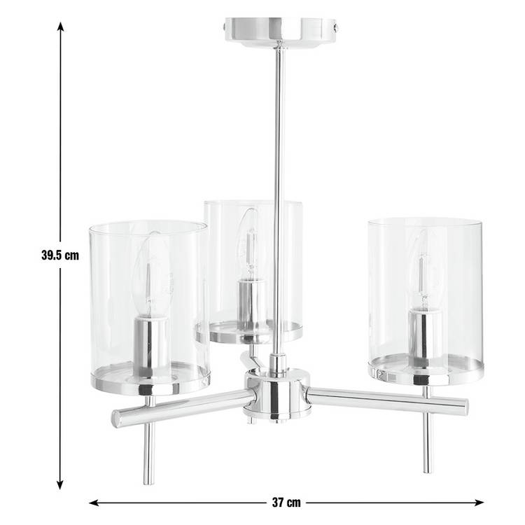 Argos Home uplighter ceiling light chrome finish - British product