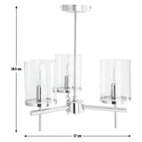 Argos Home uplighter ceiling light chrome finish - British product