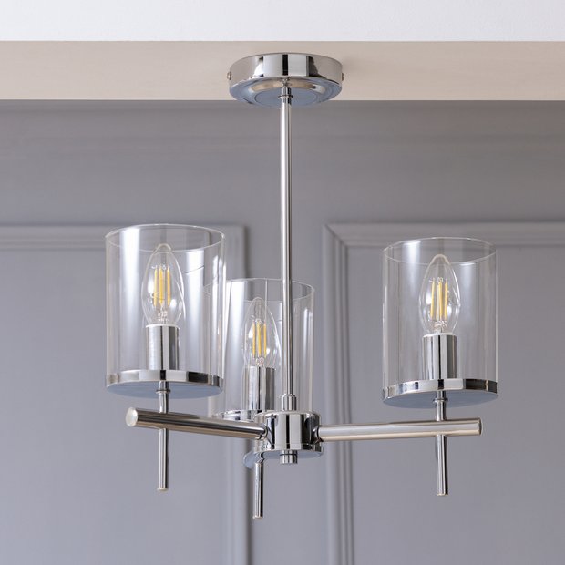 Argos Home uplighter ceiling light chrome finish - British product