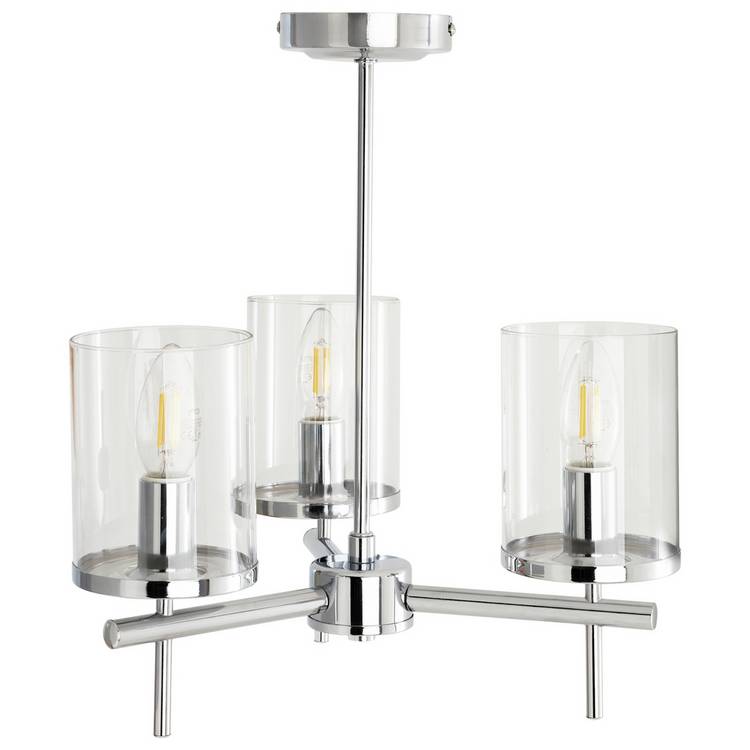 Argos Home uplighter ceiling light chrome finish - British product