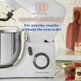 Russell Hobbs Go Create white stand mixer (British brand)