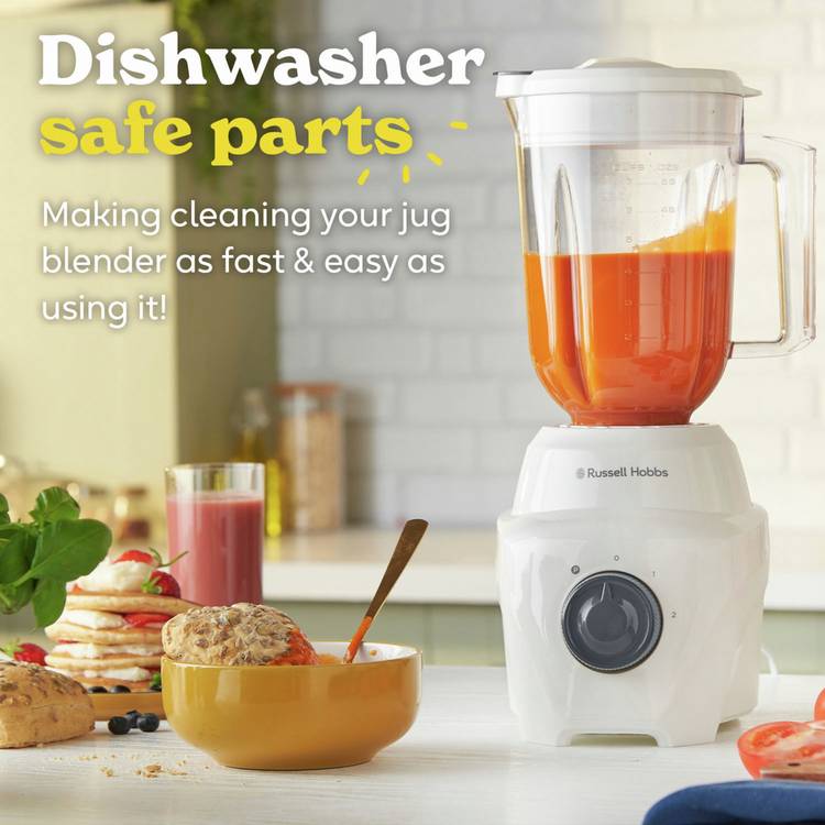 Russell Hobbs white jug blender 1.65 litre - British product